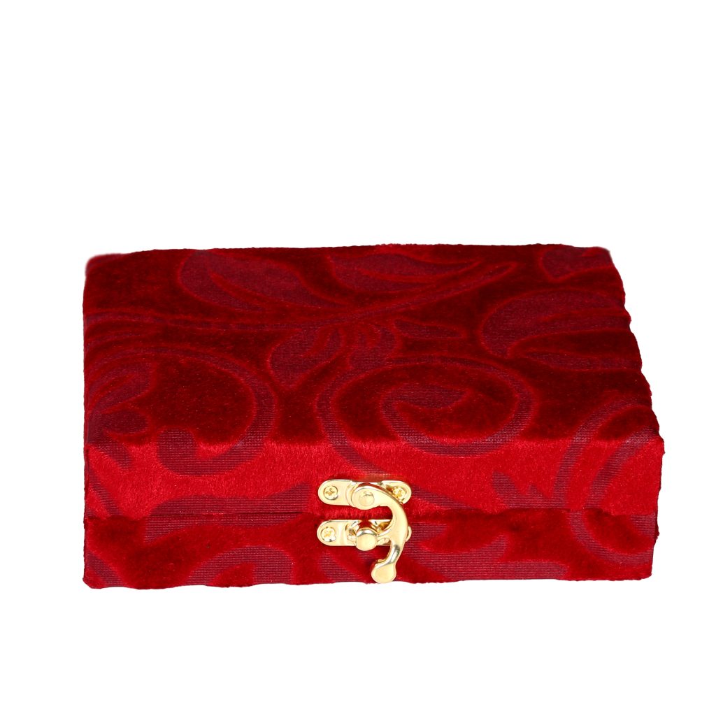 باکس هدیه مخمل کلاسیک قرمز